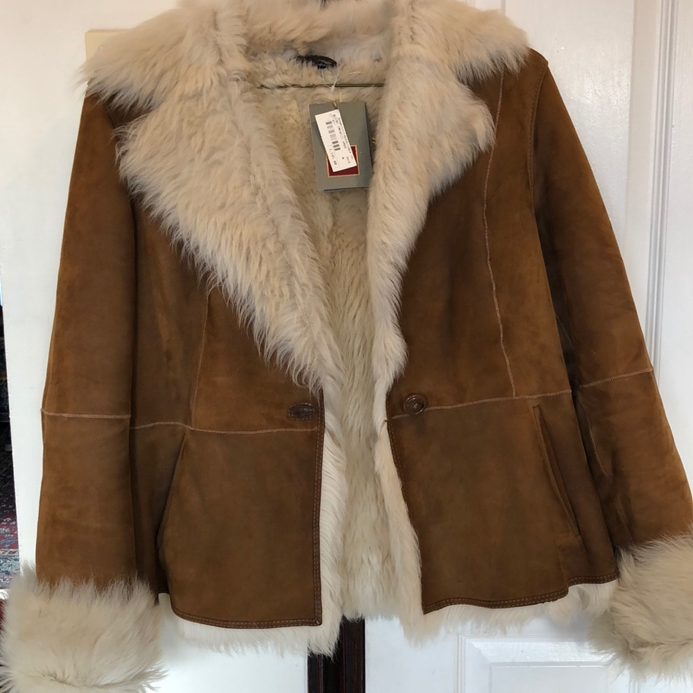 Cole Haan Genuine Shearling Sheepskin Jacket